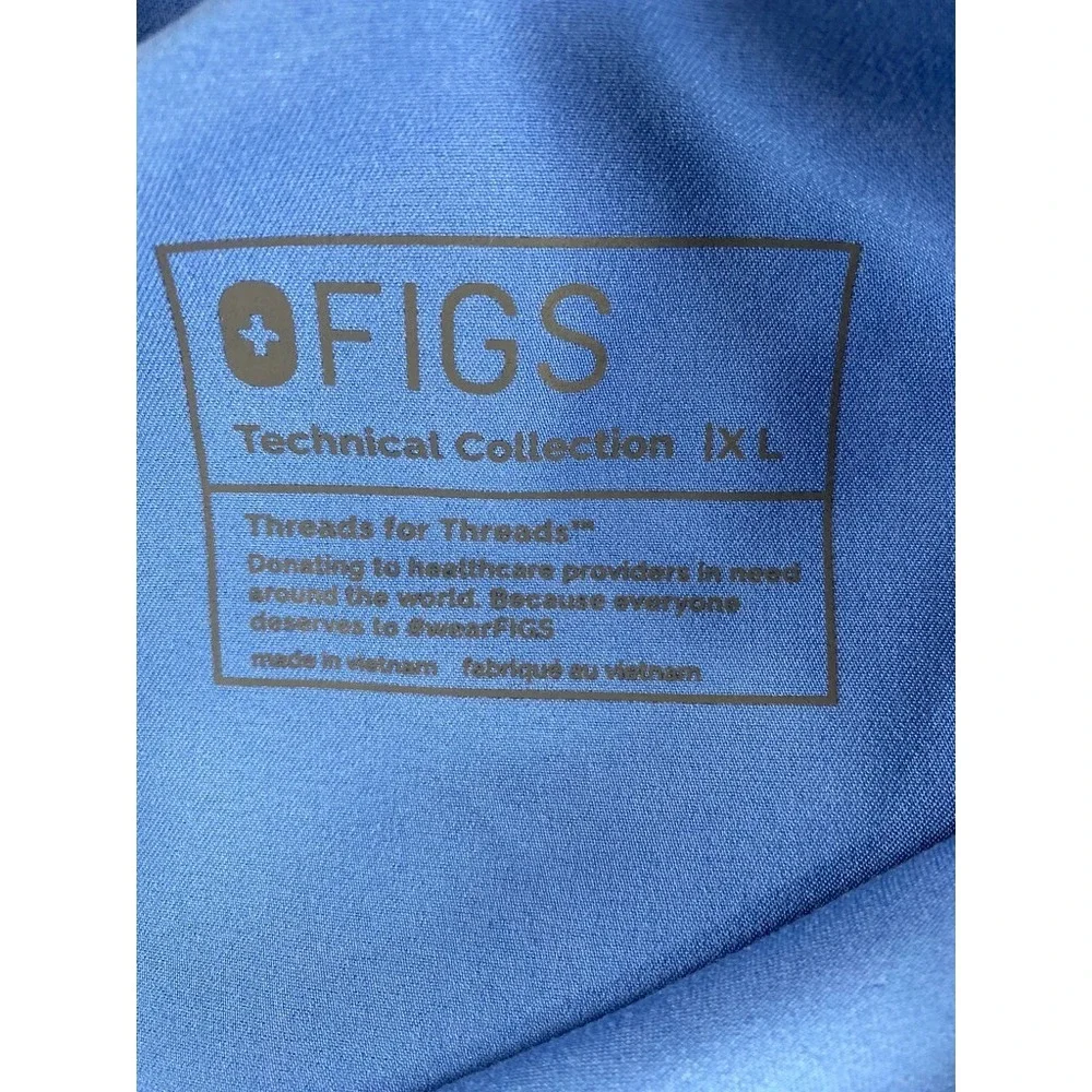 Figs Tansen Jogger Scrub Pants Mens Size XL (Fits Large) Blue Medical Nursing